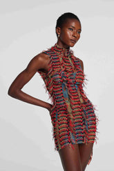 Adhara Patchwork Saçak Hollow Set