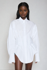 Bagheera Ruch Büzgülü Beyaz Gömlek