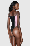 Balius Deconstruct Pembe Spagetti Bodycon Bodysuit