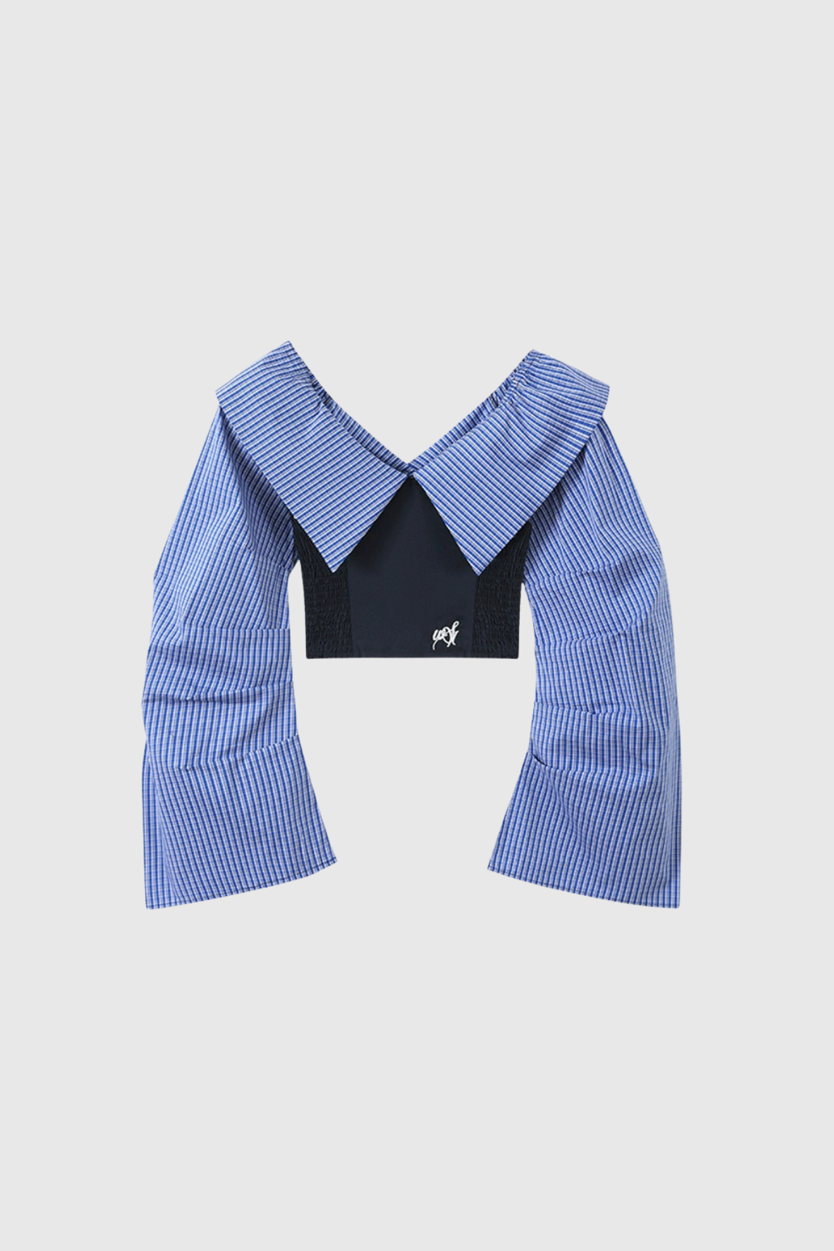 Arden Grid Omuz Açık Pantolon Takımı