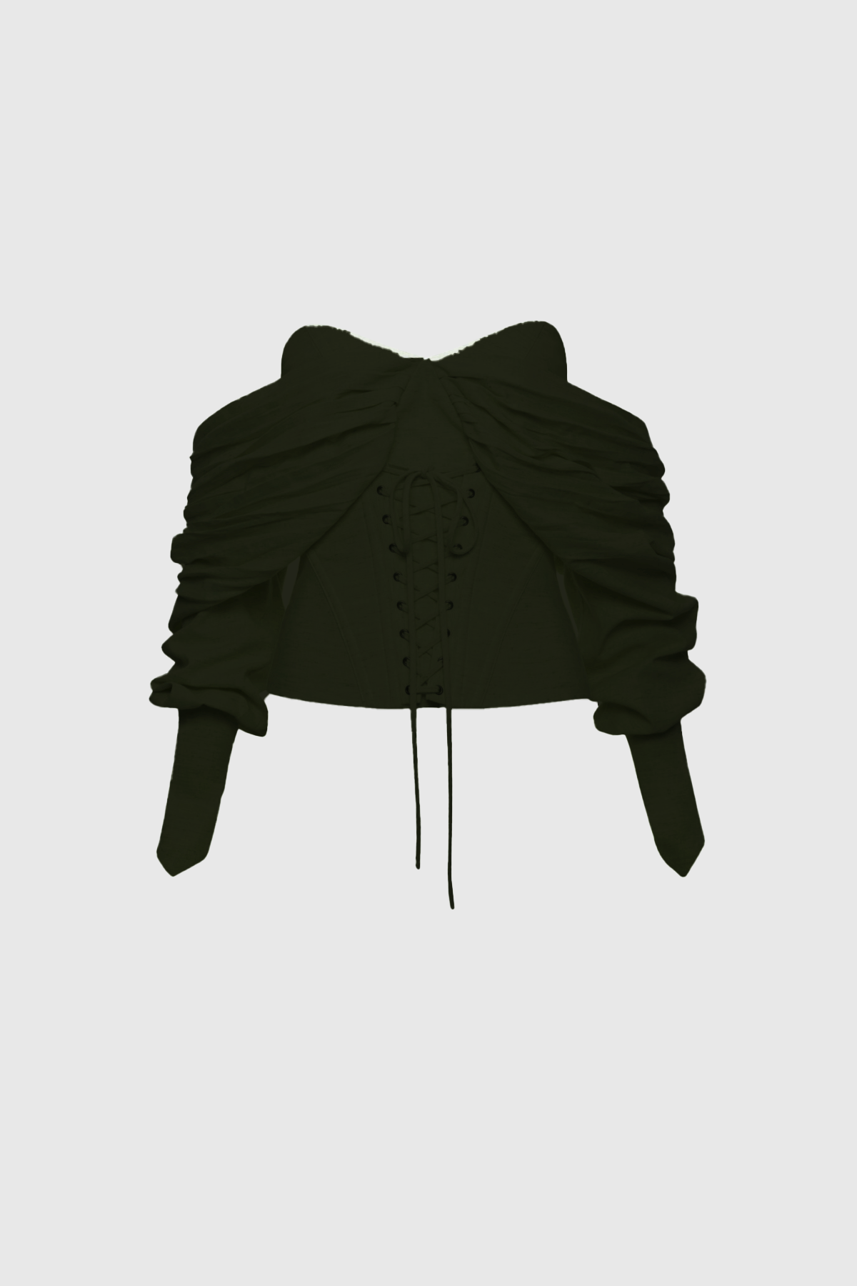 Ballad Düşük Omuzlu Bağcıklı Korse Üst