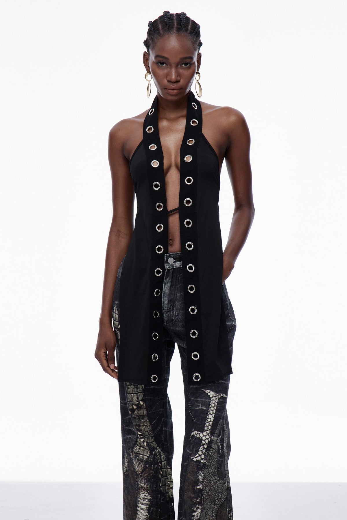 Carli Plunge Sırtı Açık Üst