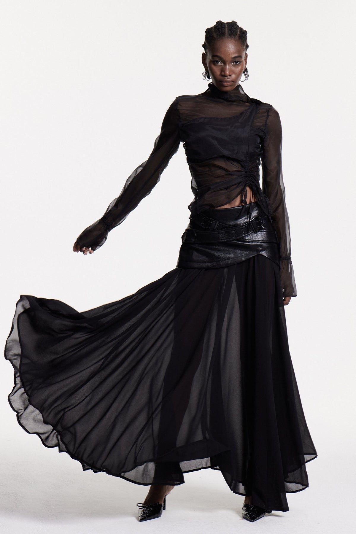 Christina Deconstruct Mesh Maxi Etek