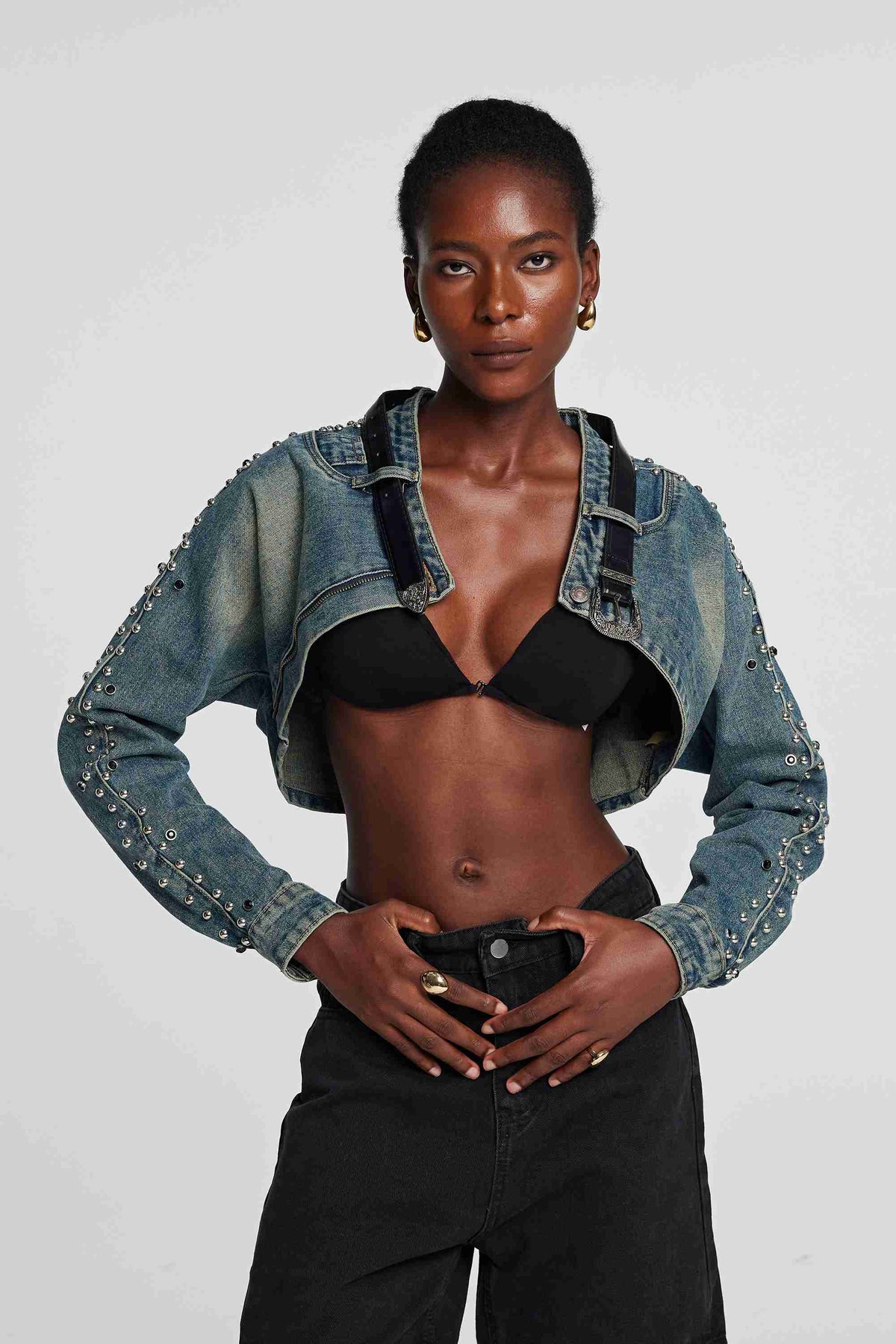 Ellis Deconstruct Çivili Patchwork Ceket