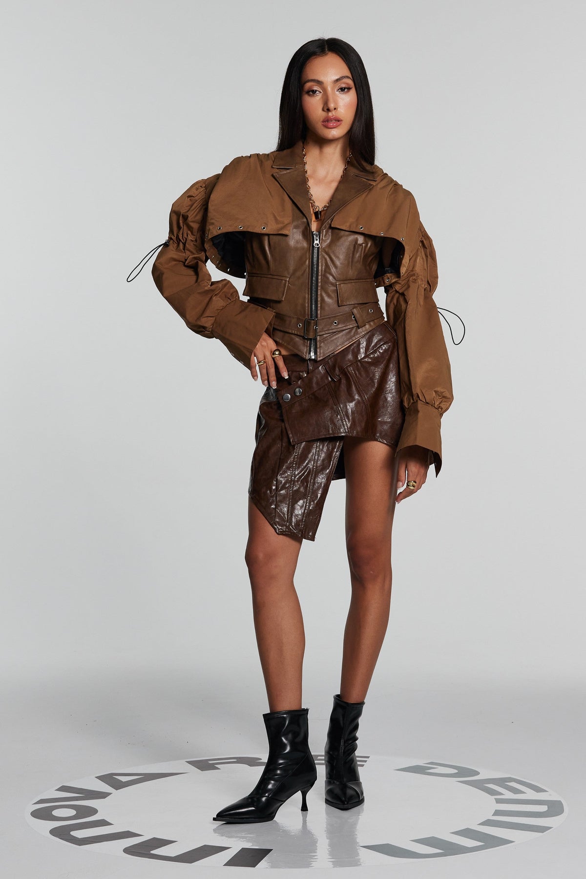 Kori Yaka Deri Ceket